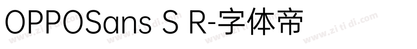OPPOSans S R字体转换